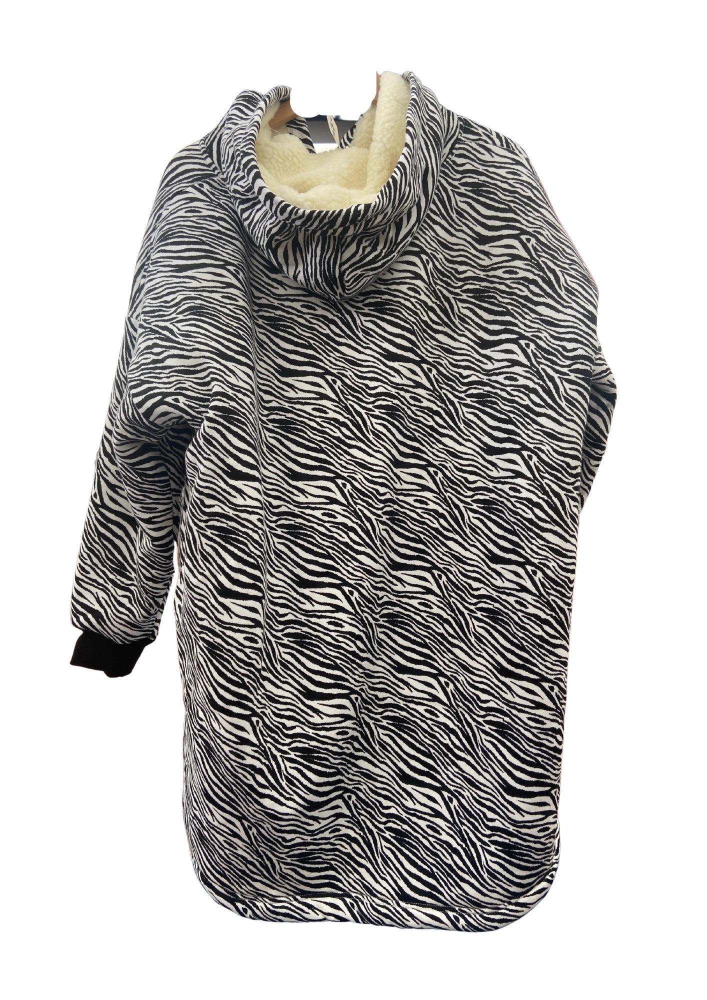 Equestrian Leisure Lounge Wear- Oversized Blanket Hoodie- Zebra