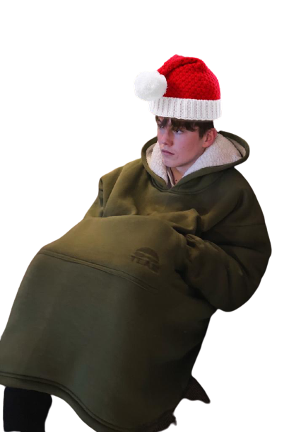 Blanket Hoodie Olive Green - Oversized Hoodie