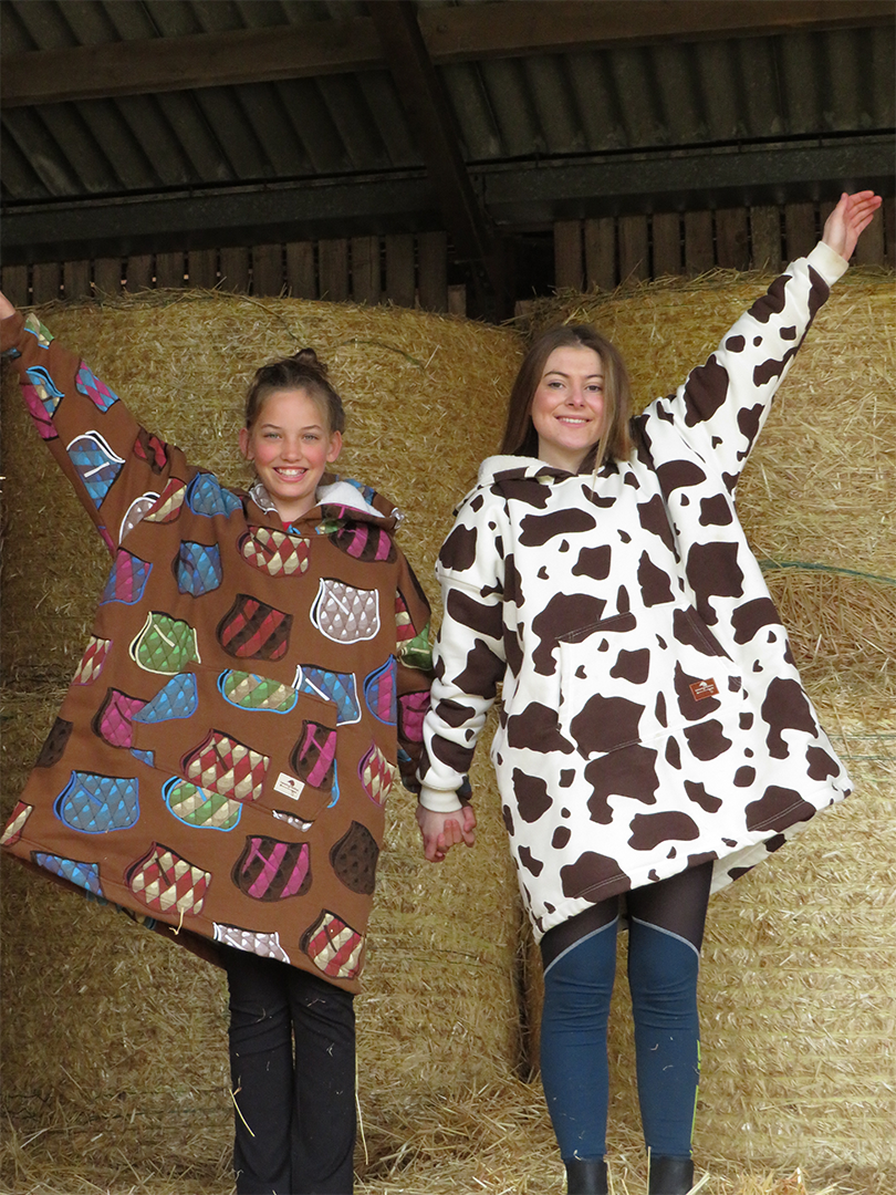Equestrian Leisure Lounge Wear- Oversized Horse Blankets Hoodie