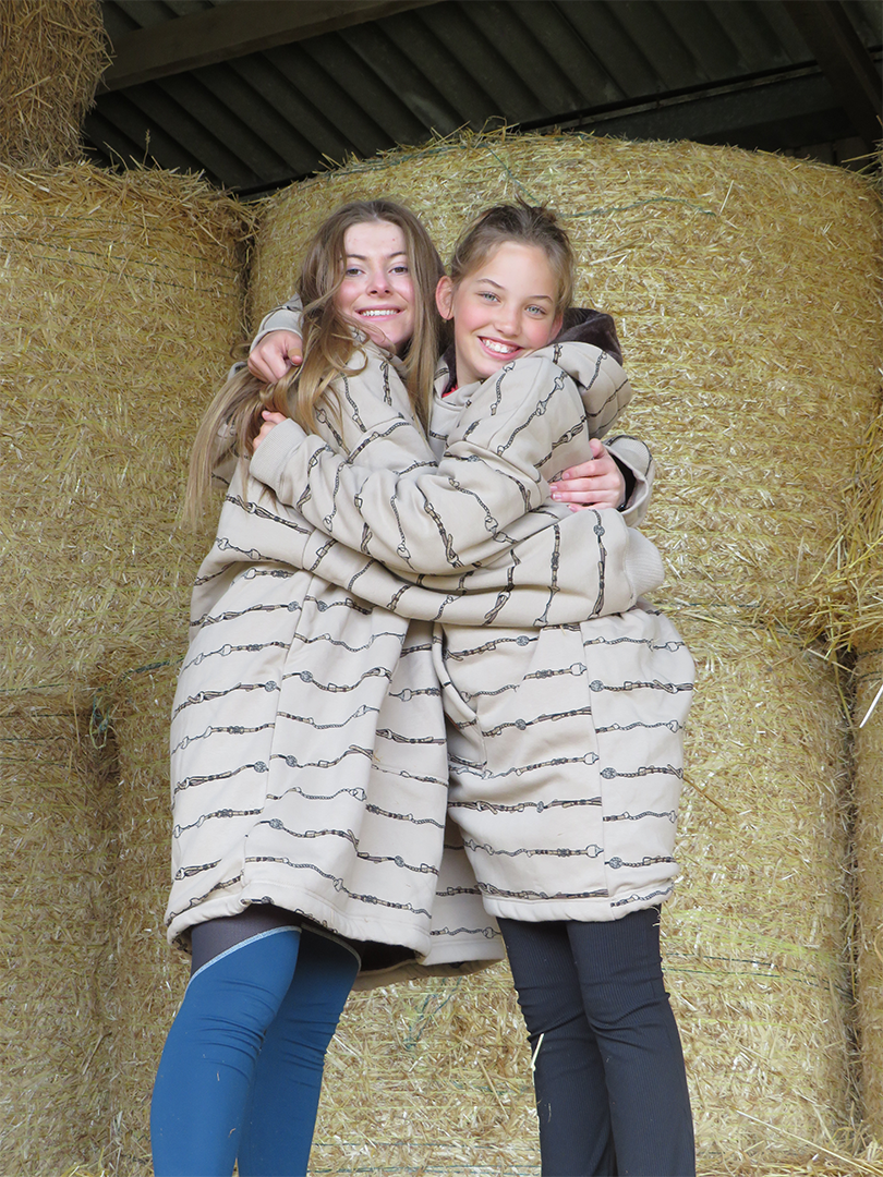 Equestrian Leisure Lounge Wear- Oversized Blanket Hoodie- Reins
