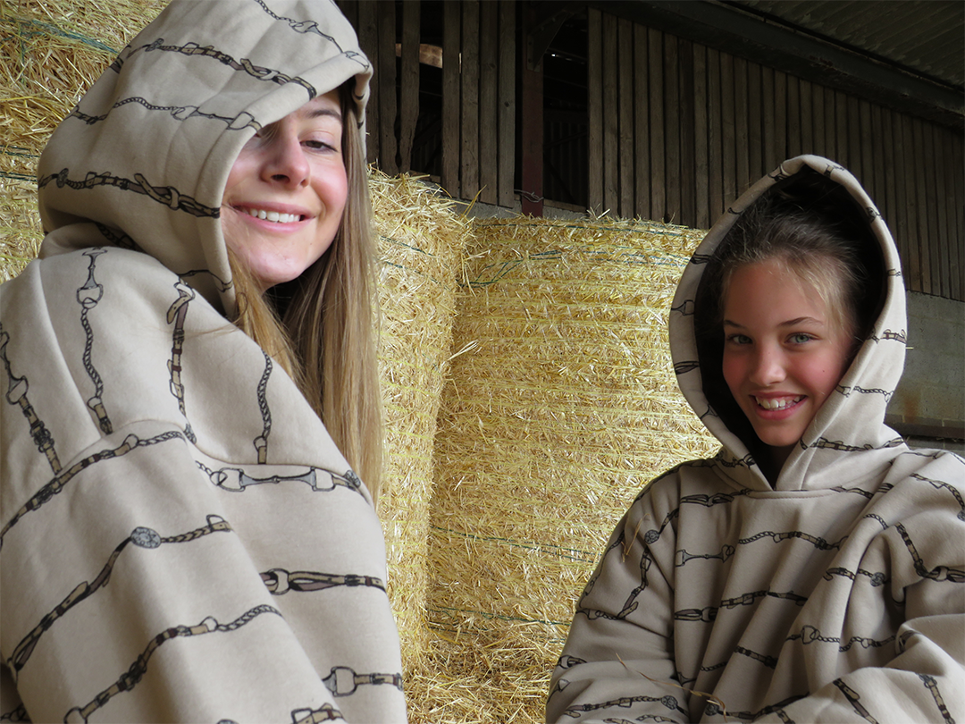 Equestrian Leisure Lounge Wear- Oversized Blanket Hoodie- Reins