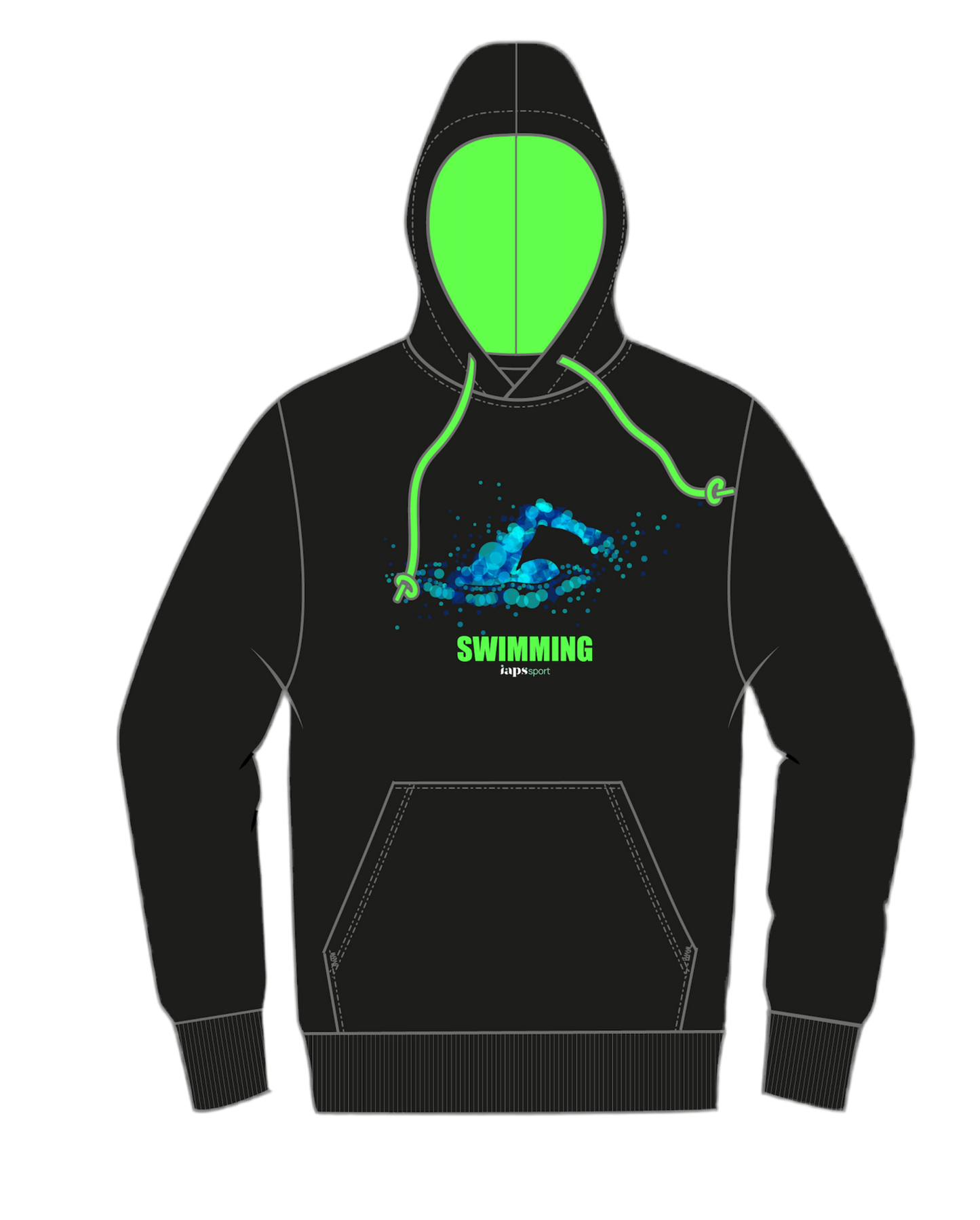 Names Hoodie IAPS 2025 Swimming Sport Event With (Competitors Name)
