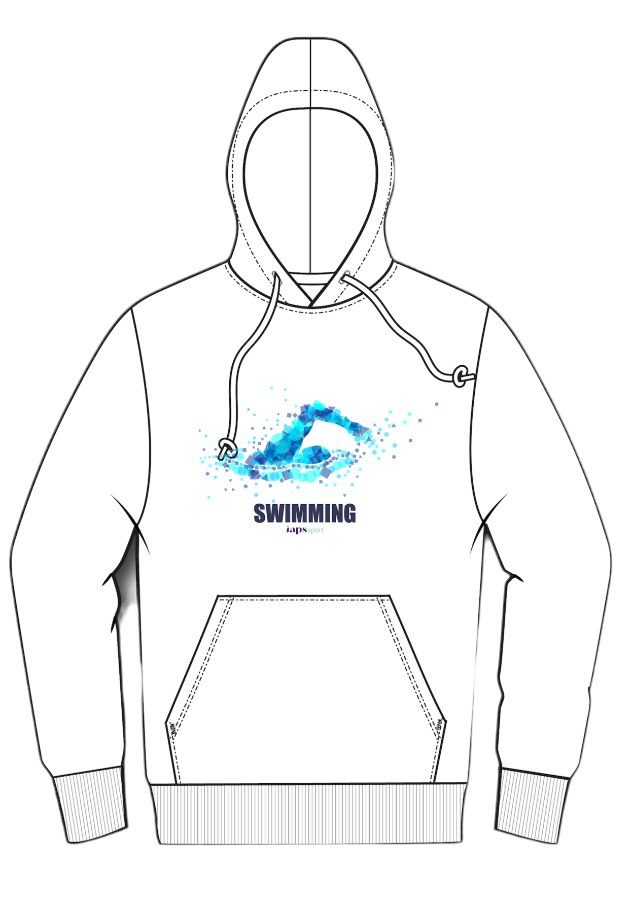 Names Hoodie IAPS 2025 Swimming Sport Event With (Competitors Name)