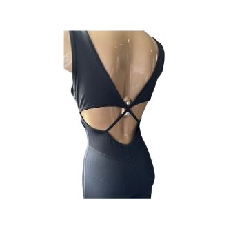 All-in-One Black Ananda Gym/Yoga Sports Namaste/Shanti Long Leg Onesie/unitard