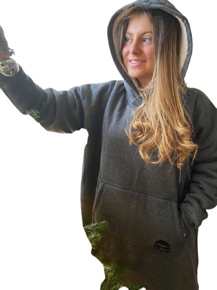 Blanket Hoodie Olive Green - Oversized Hoodie