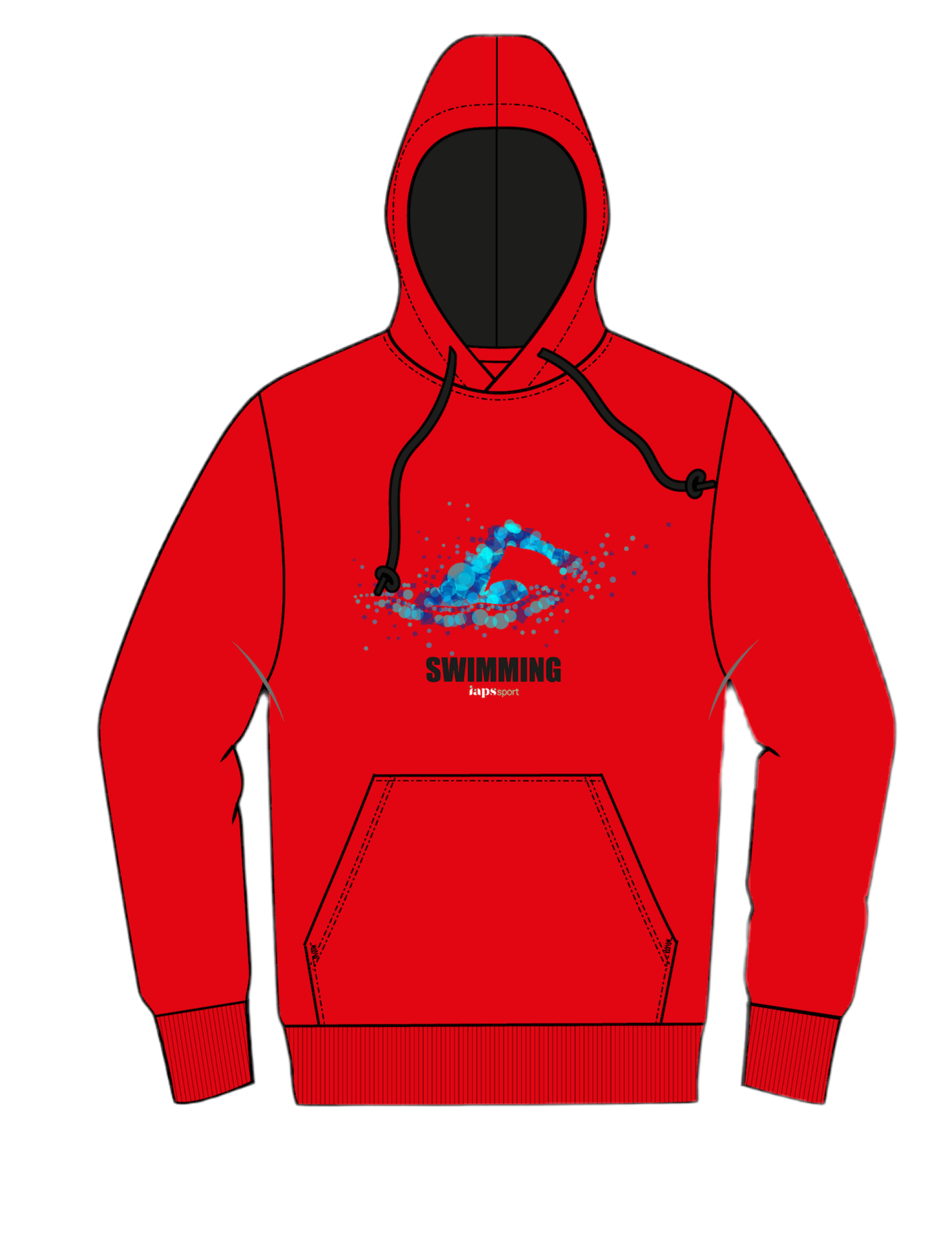 Names Hoodie IAPS 2025 Swimming Sport Event With (Competitors Name)