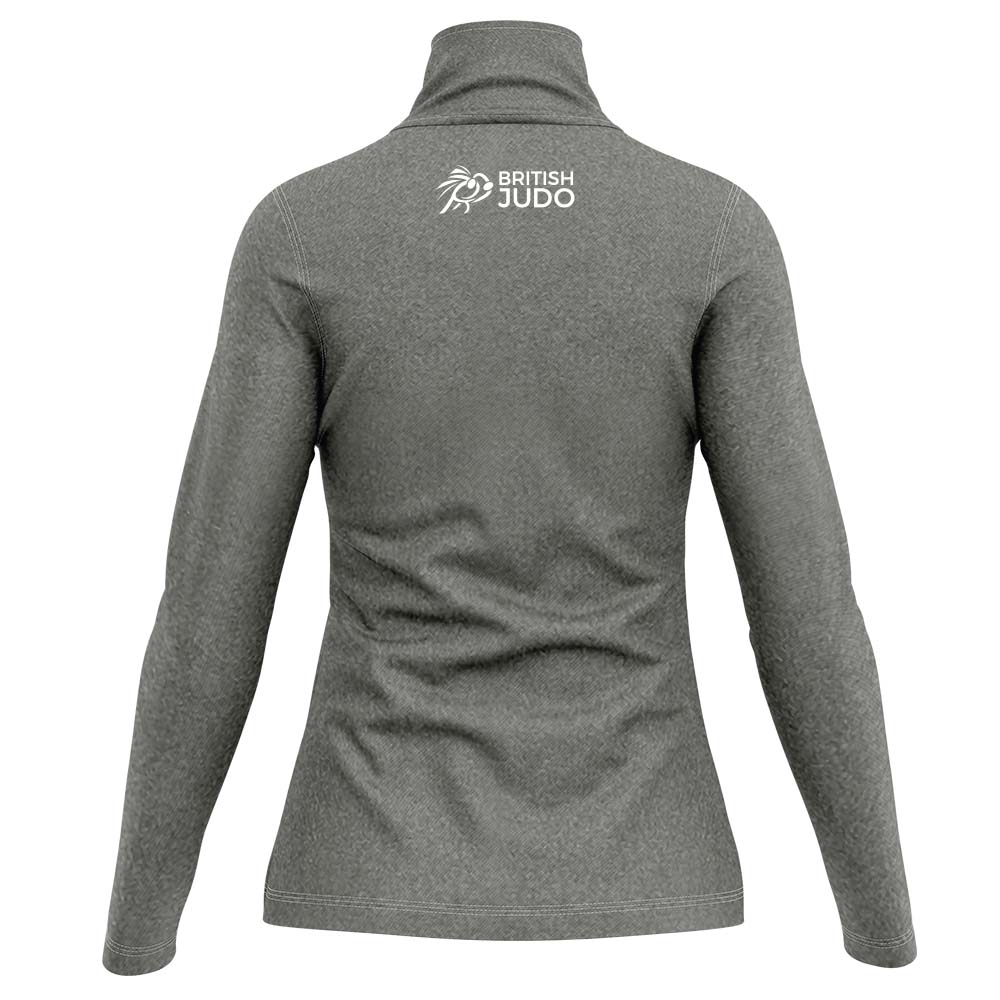 BJA Mens Long Sleeve Zip Neck Performance Top