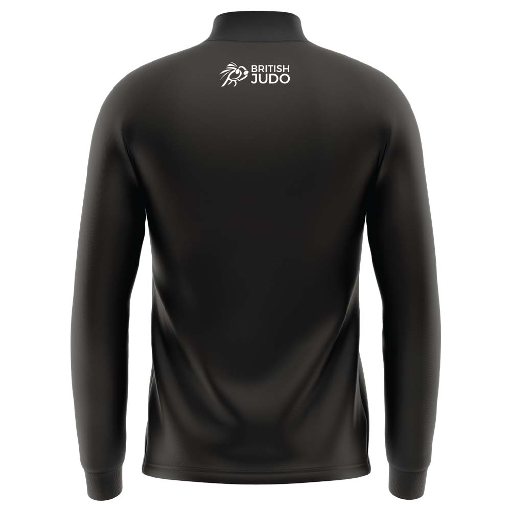 BJA Mens Long Sleeve Zip Neck Performance Top