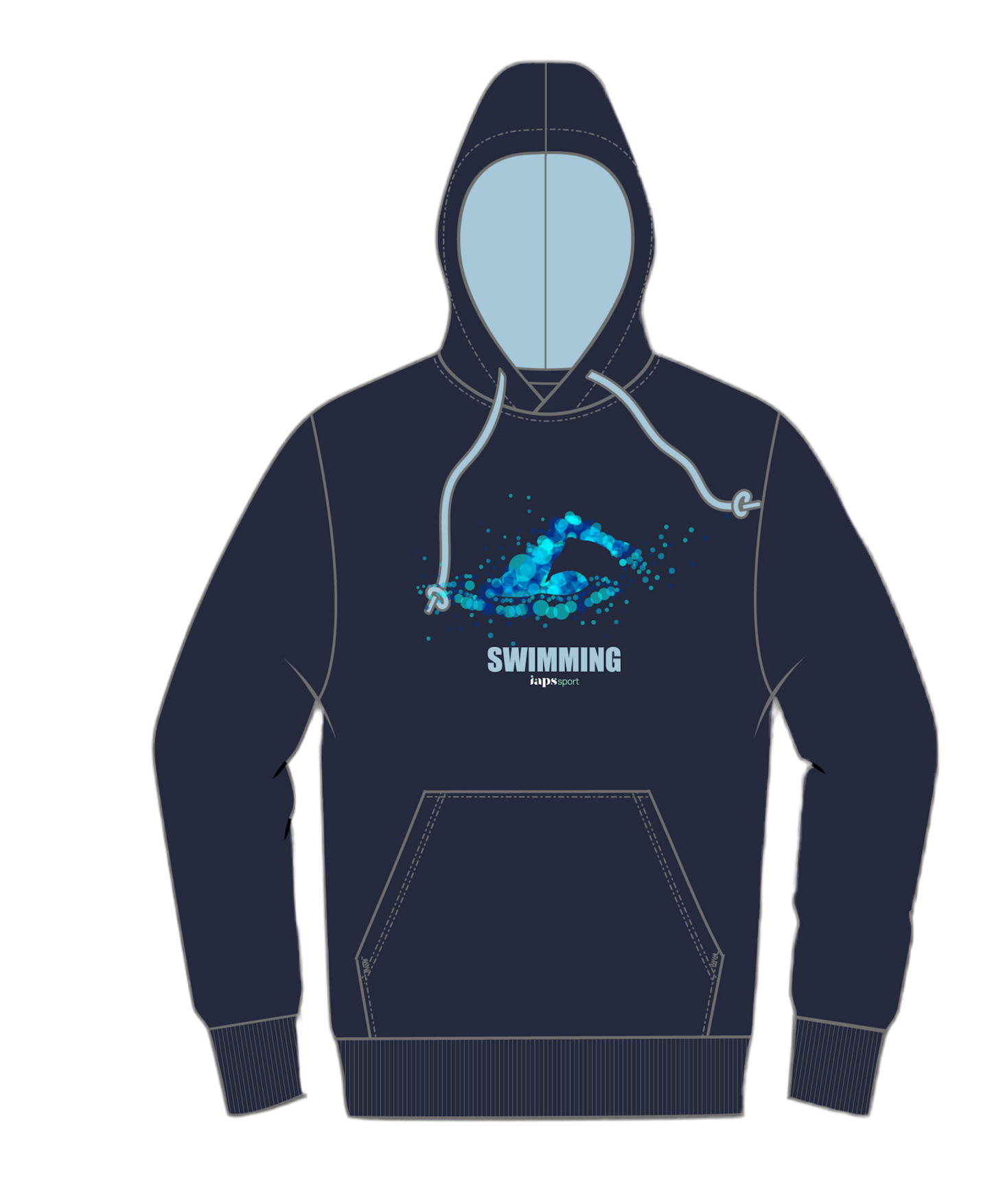 Names Hoodie IAPS 2025 Swimming Sport Event With (Competitors Name)