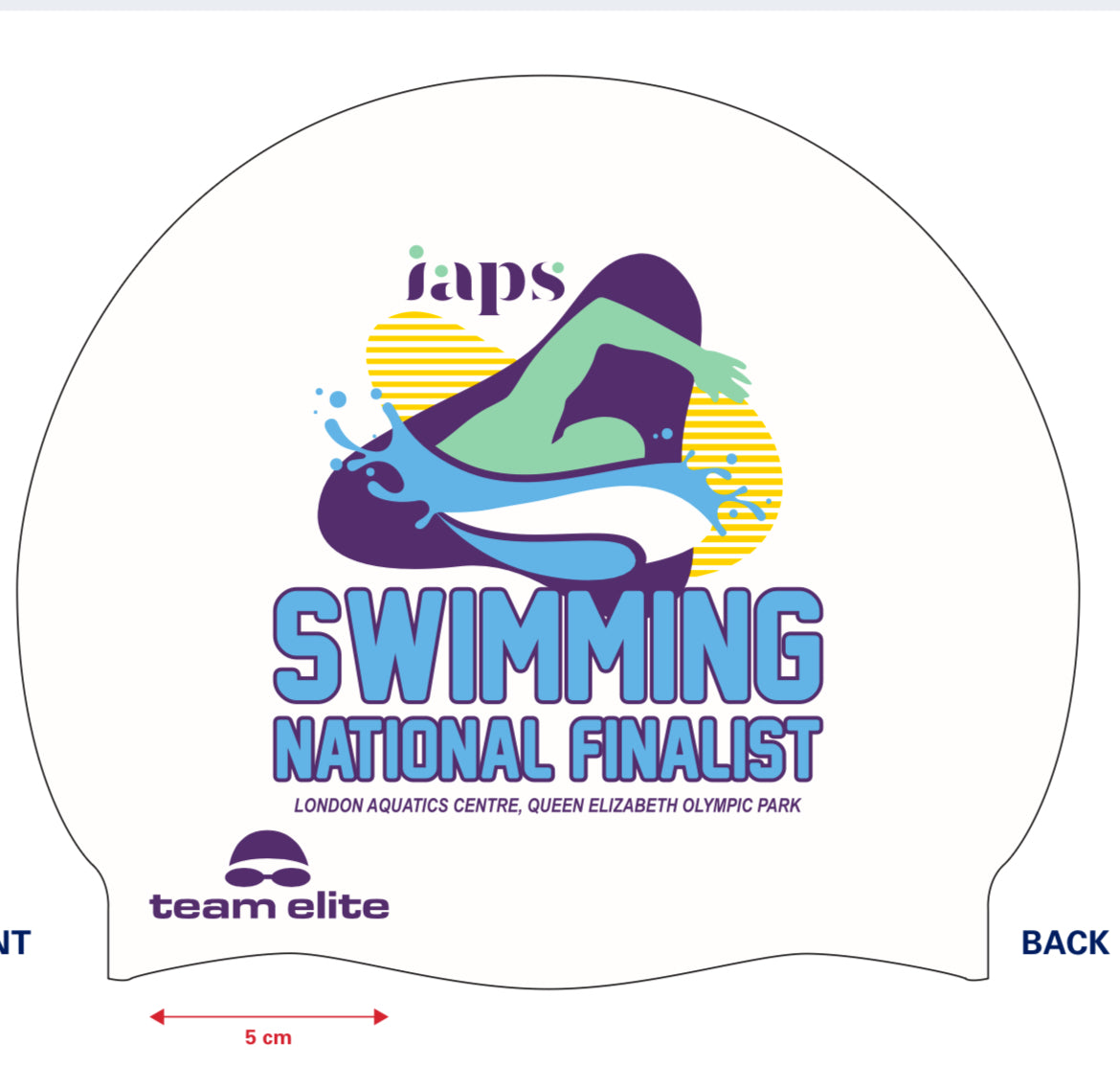 IAPS Swimming 2025 Reversible Swim Cap National Finalist