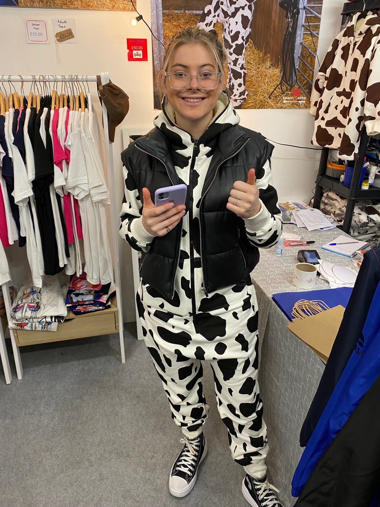 Equestrian Leisure Lounge Wear- Skewbald and Piebald Onesie