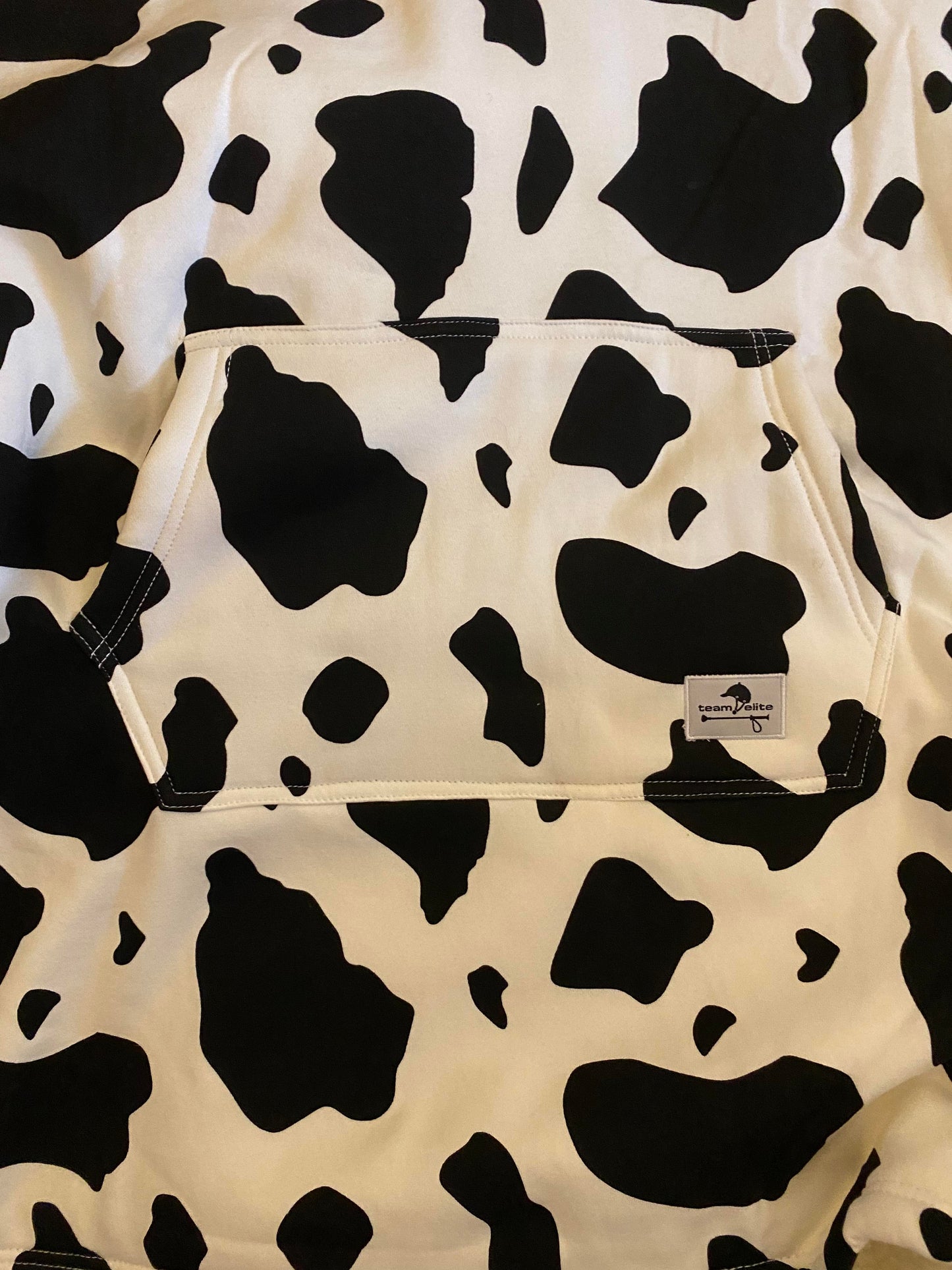 Leisure Lounge Wear- Oversized Blanket Hoodie - Skewbald - Piebald-Cow