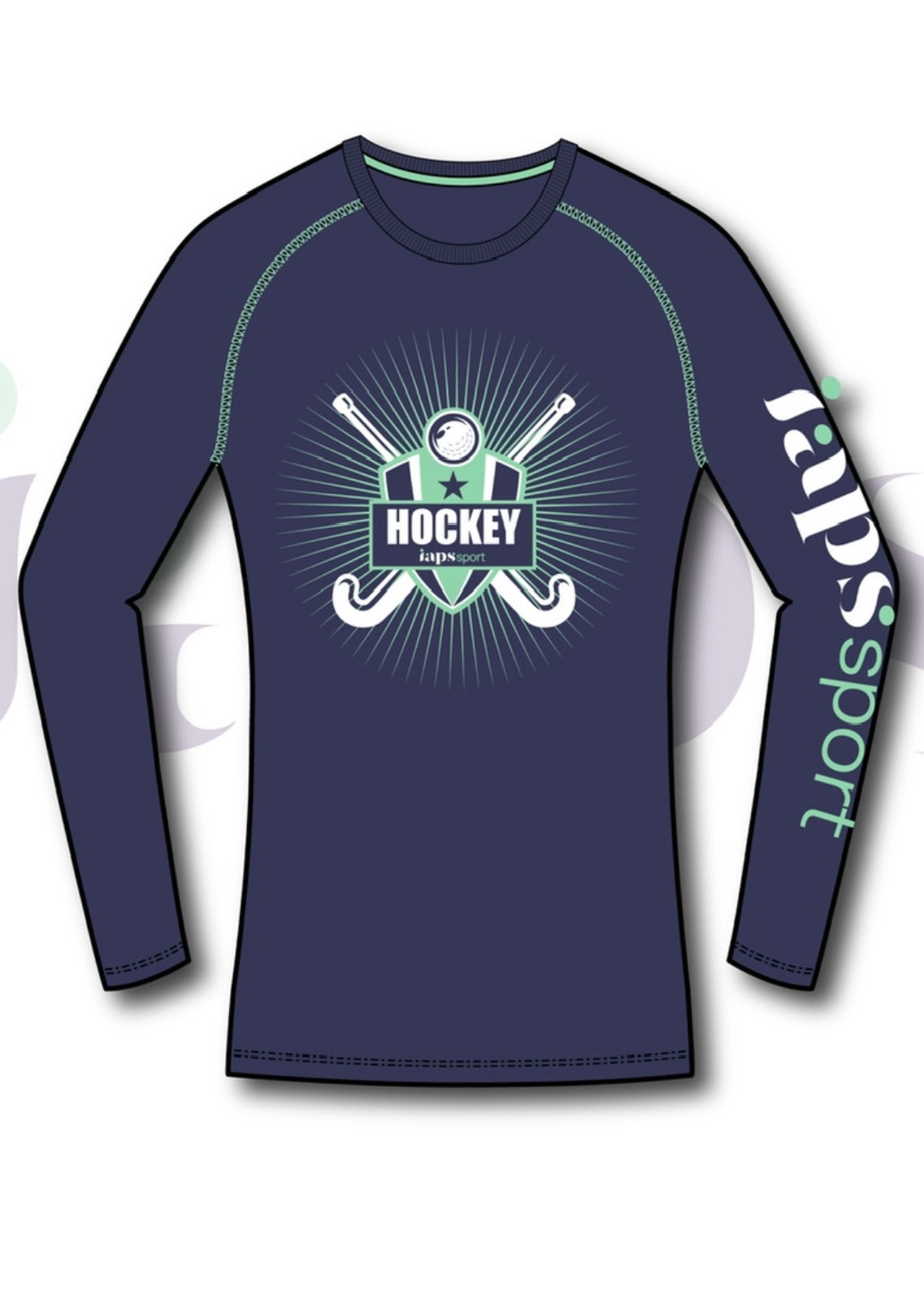 2024 Names IAPS Long Sleeve HOCKEY EVENT T-Shirt National Finalist on the back