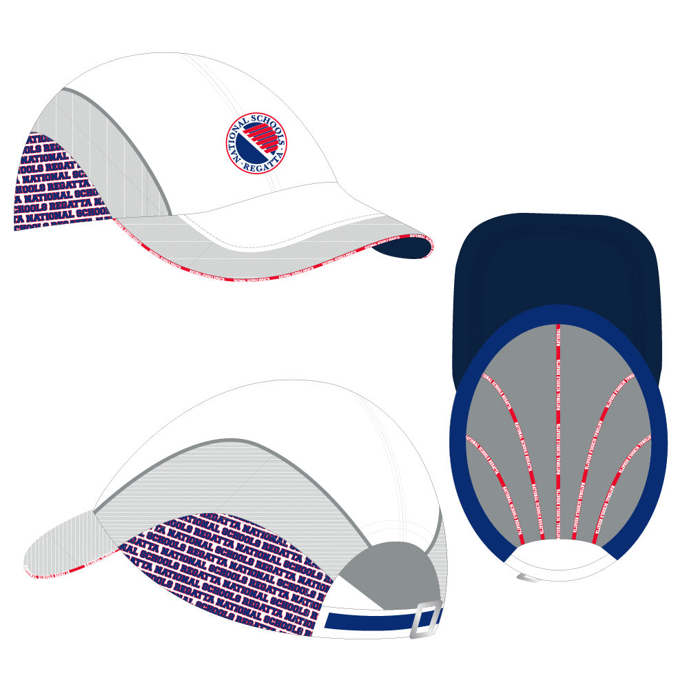 NSR White Low Profile Rower's Cap