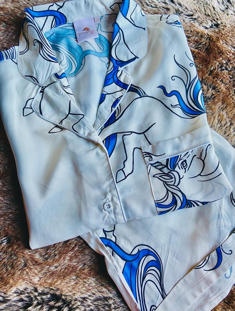 Equestrian Leisure Lounge Wear- Unicorn PJ's & Boyfriend Night Shirt