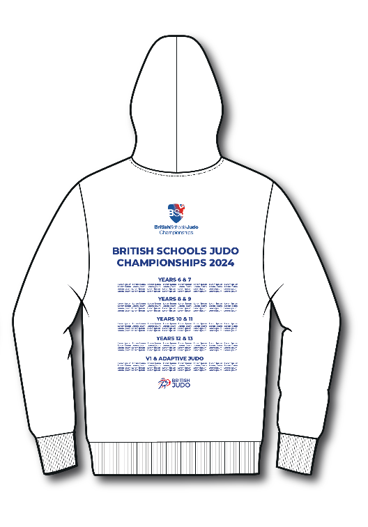2024 Names British Schools Championships Event Hoodie Competitor Names