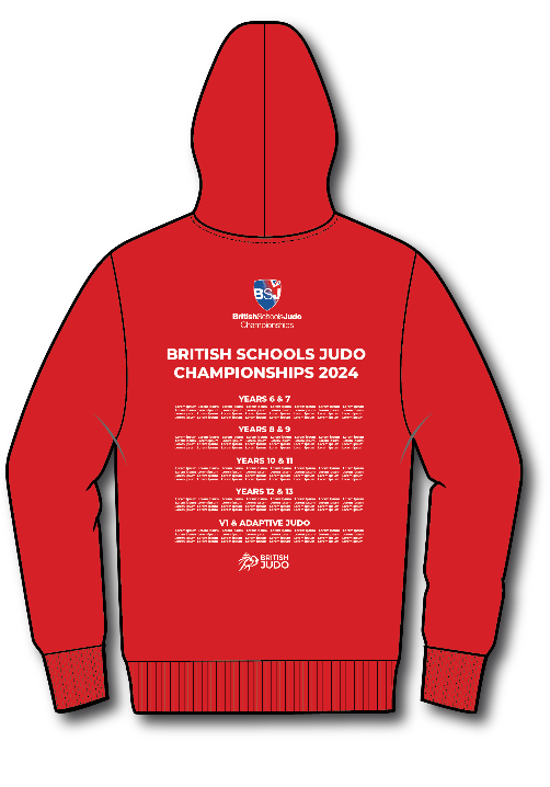 2024 Names British Schools Championships Event Hoodie Competitor Names