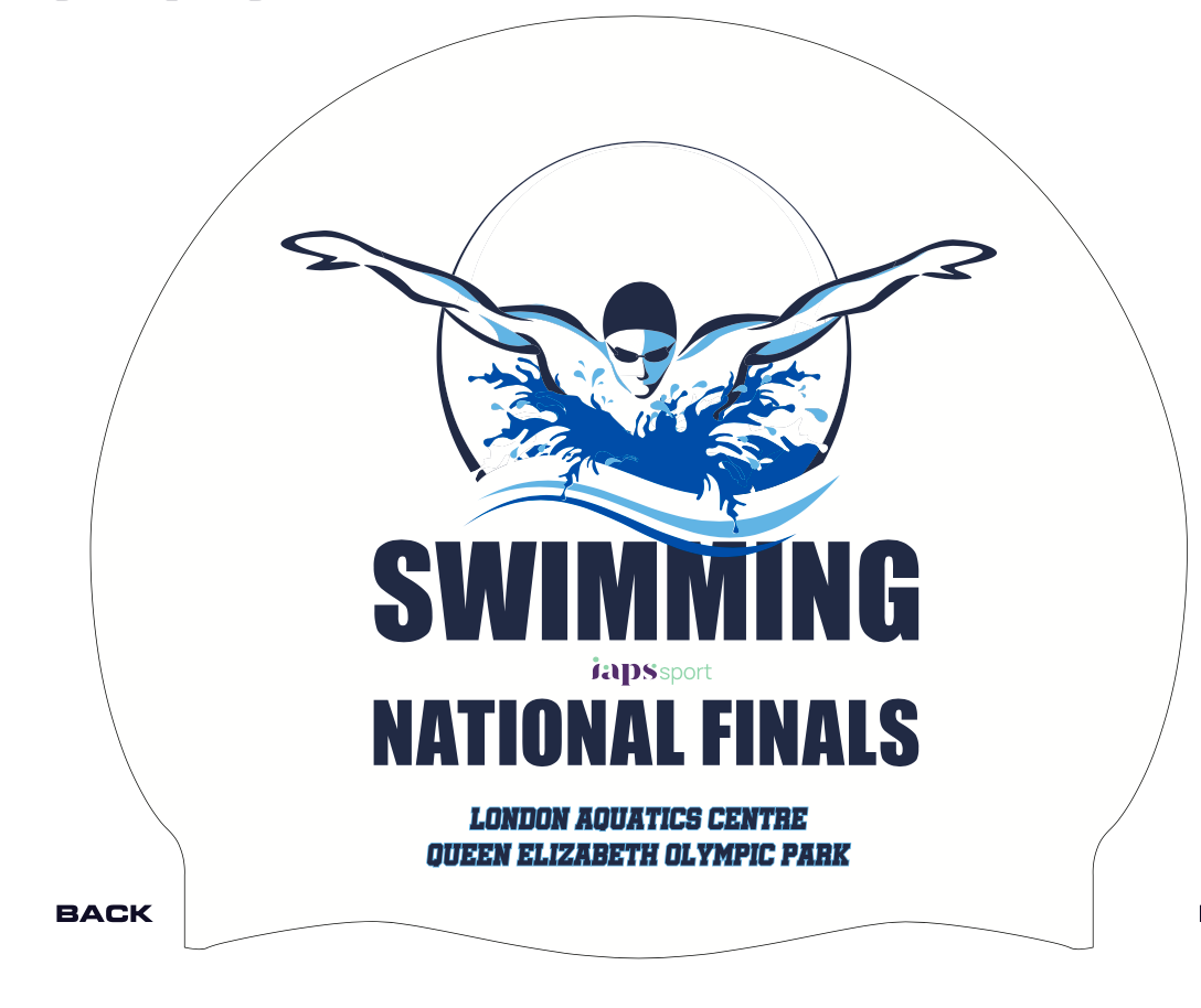 IAPS Swimming 2025 Reversible Swim Cap