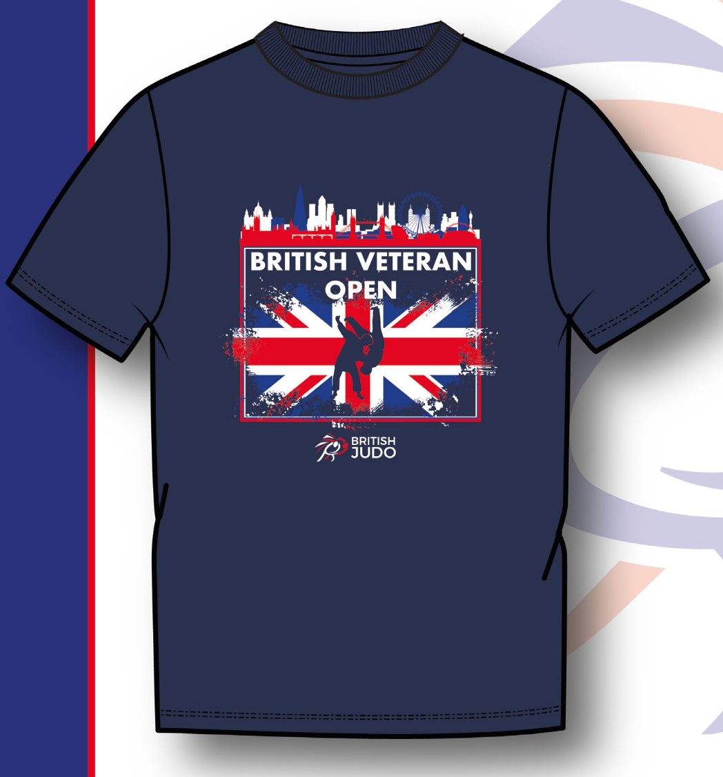 British Veteran Open Event T-shirts Navy London UJ