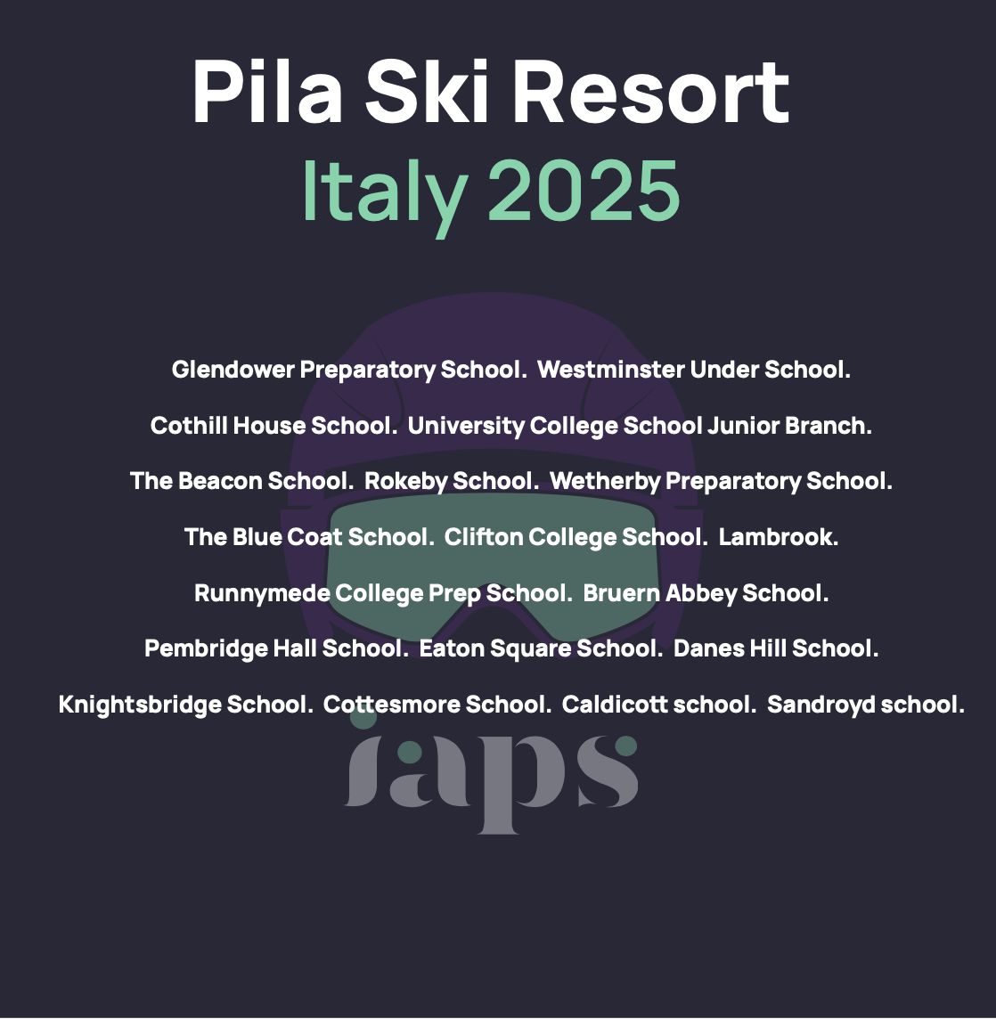 2025 IAPS SKI Championships Pila Ski Resort