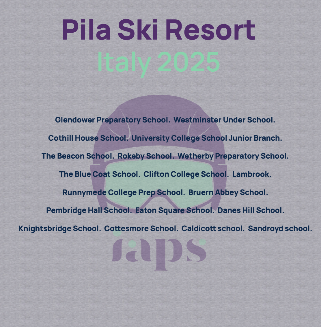 2025 IAPS SKI Championships Pila Ski Resort