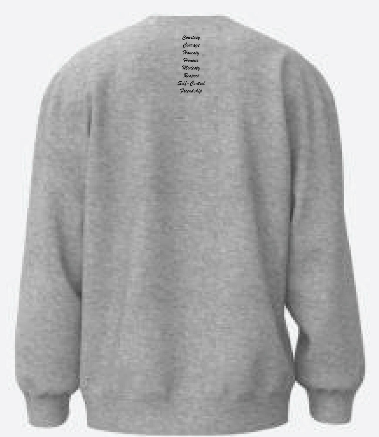 BJA Values Oversized Sweatshirt Ladies Grey