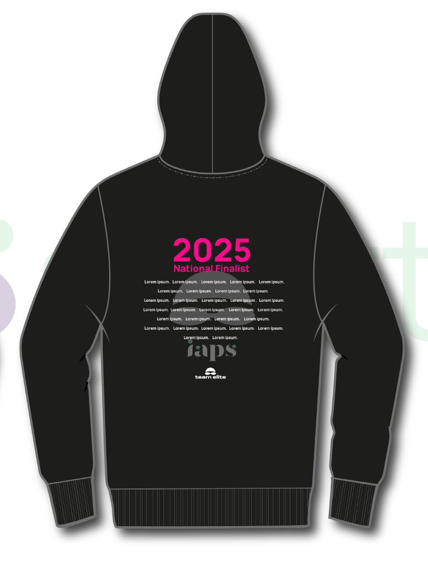 Names Hoodie IAPS 2025 Swimming Sport Event With (Competitors Name)