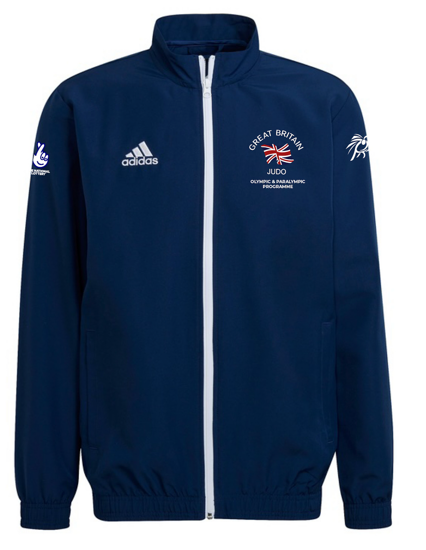 GB Judo Adidas Zip Track Jacket Mens Olympic & Paralympic