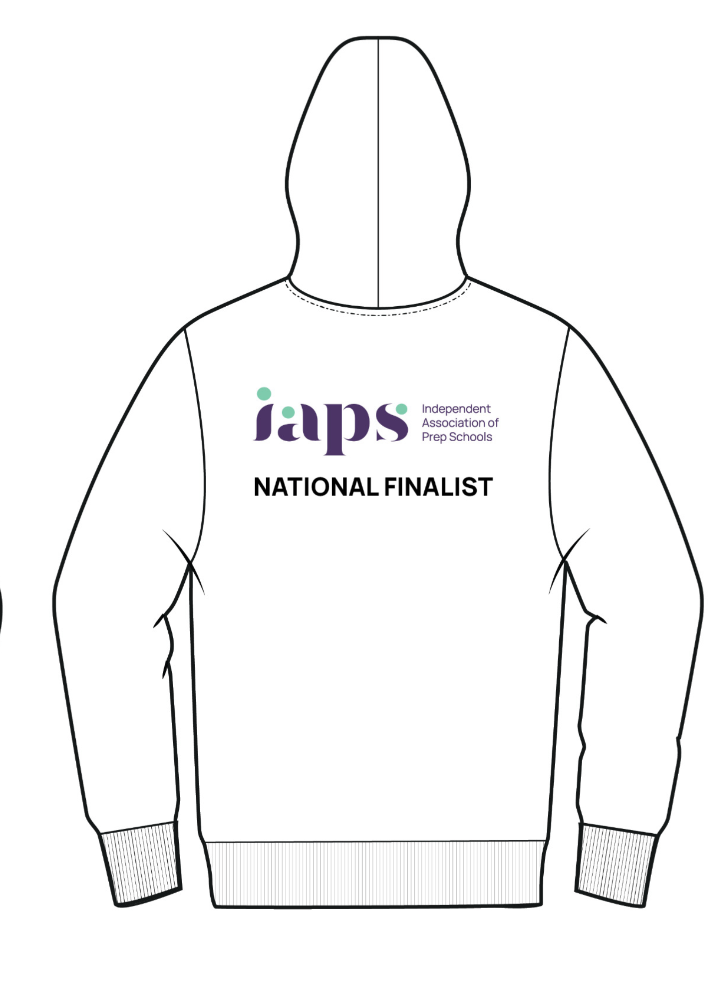2026 IAPS National Finalist Netball Hoodie National Finalist on Back