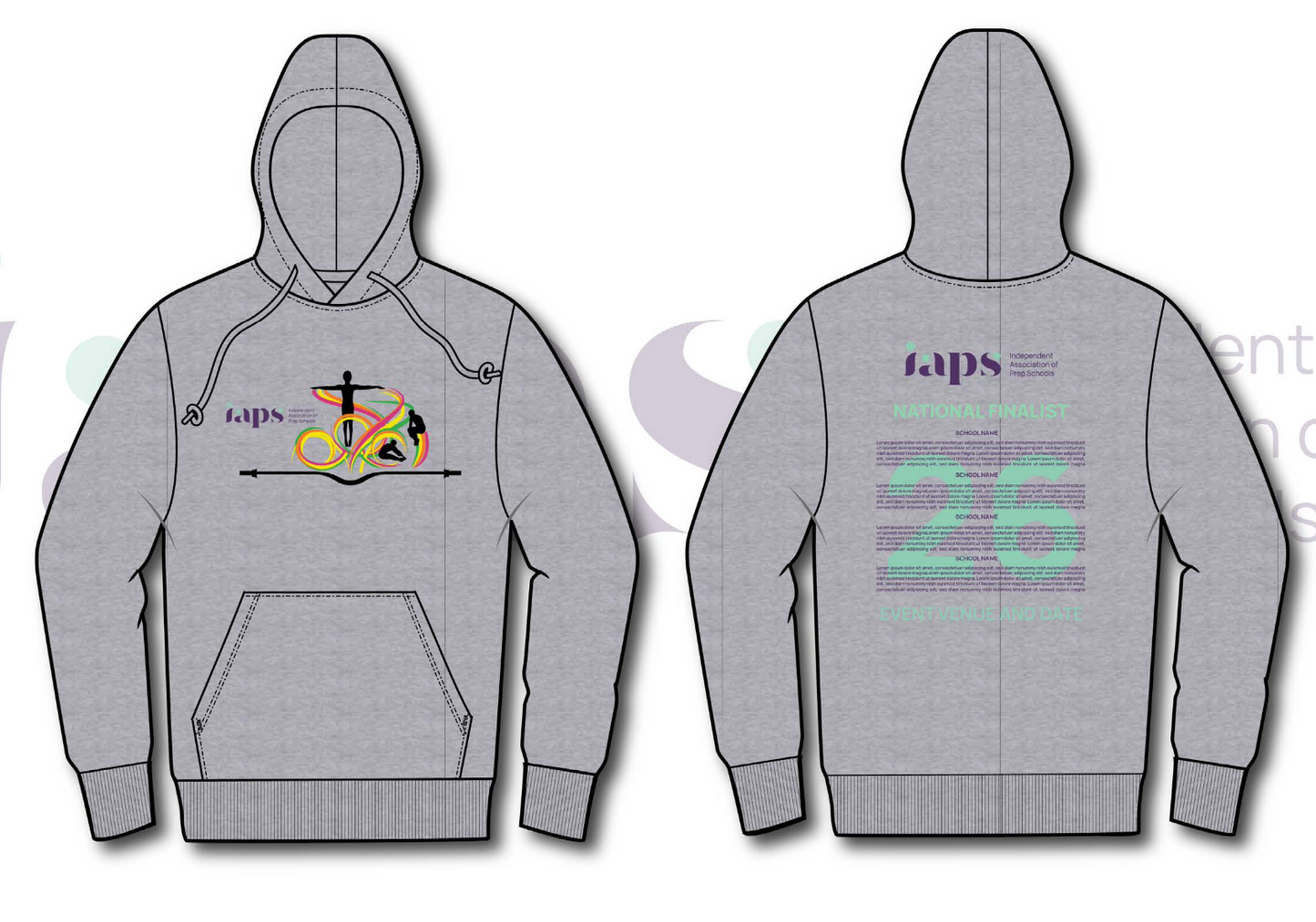 NAMES HOODIE IAPS 2026 Trampolining Finals With Competitor Names