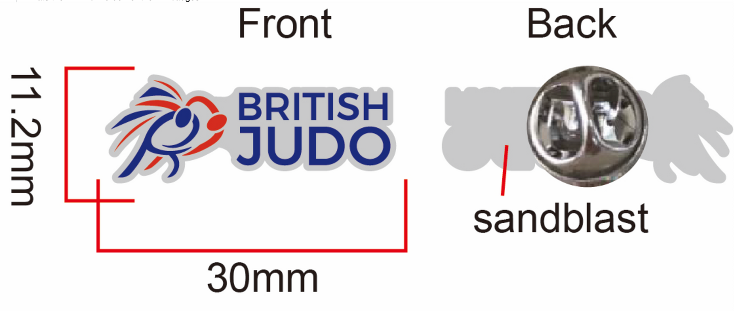 New British Judo Pin Badge