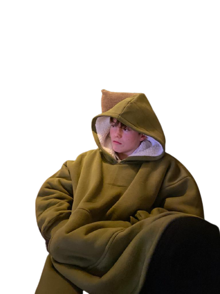 Blanket Hoodie Olive Green - Oversized Hoodie