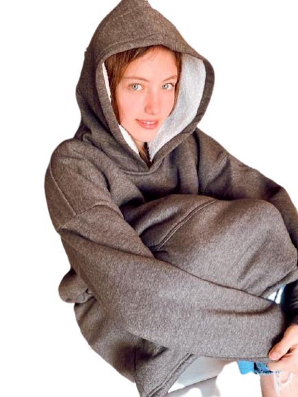 Blanket Hoodie Olive Green - Oversized Hoodie