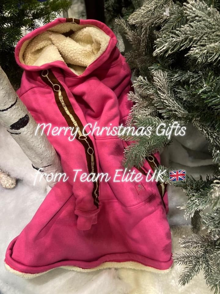 Equestrian Leisure Lounge Wear- Oversized Pink Hoodie
