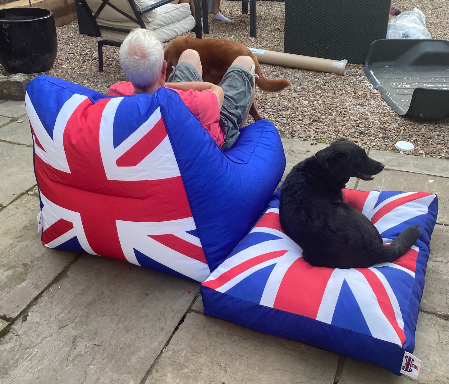 Union Jack Bean bag Chair & Dog Bed