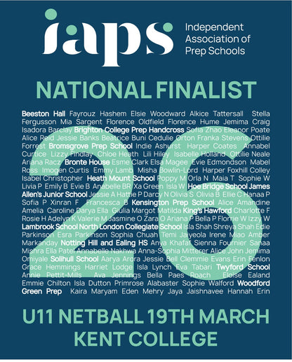 2026  IAPS  U11’s Netball Finals Sports Competitor Names Hoodie 19th March