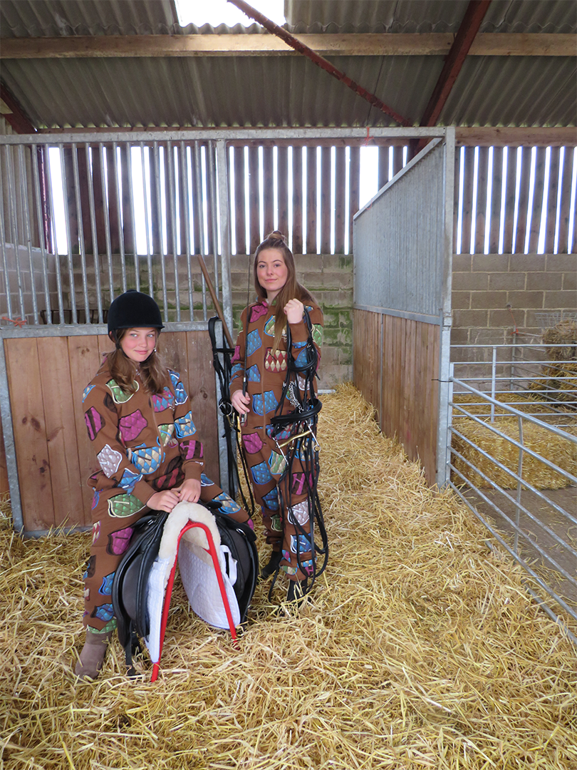 Equestrian Leisure Lounge Wear- Horse Blankets Onesie