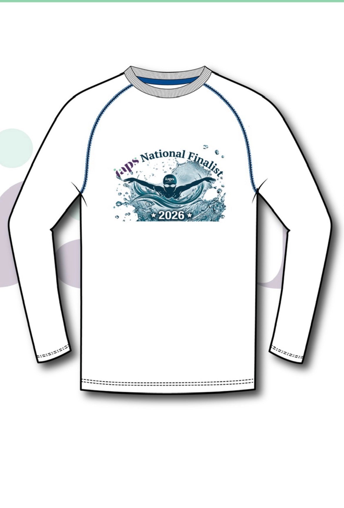 2026 IAPS Swimming Long Sleeve Rashie Event Finalist