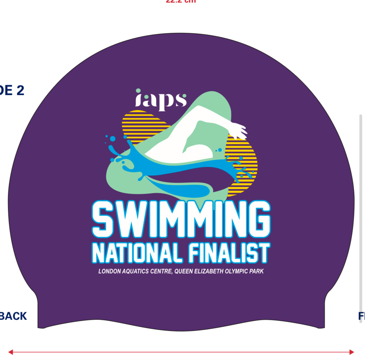 IAPS Swimming 2025 Reversible Swim Cap National Finalist
