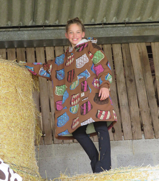 Equestrian Leisure Lounge Wear- Oversized Horse Blankets Hoodie