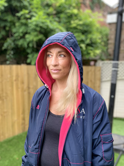 Navy/Pink Sport Robe