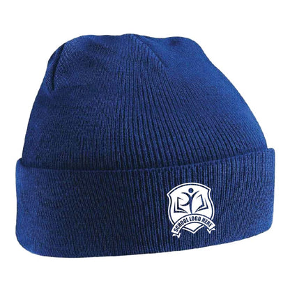 Independent School Sport Dual Branded School Logo Beanie