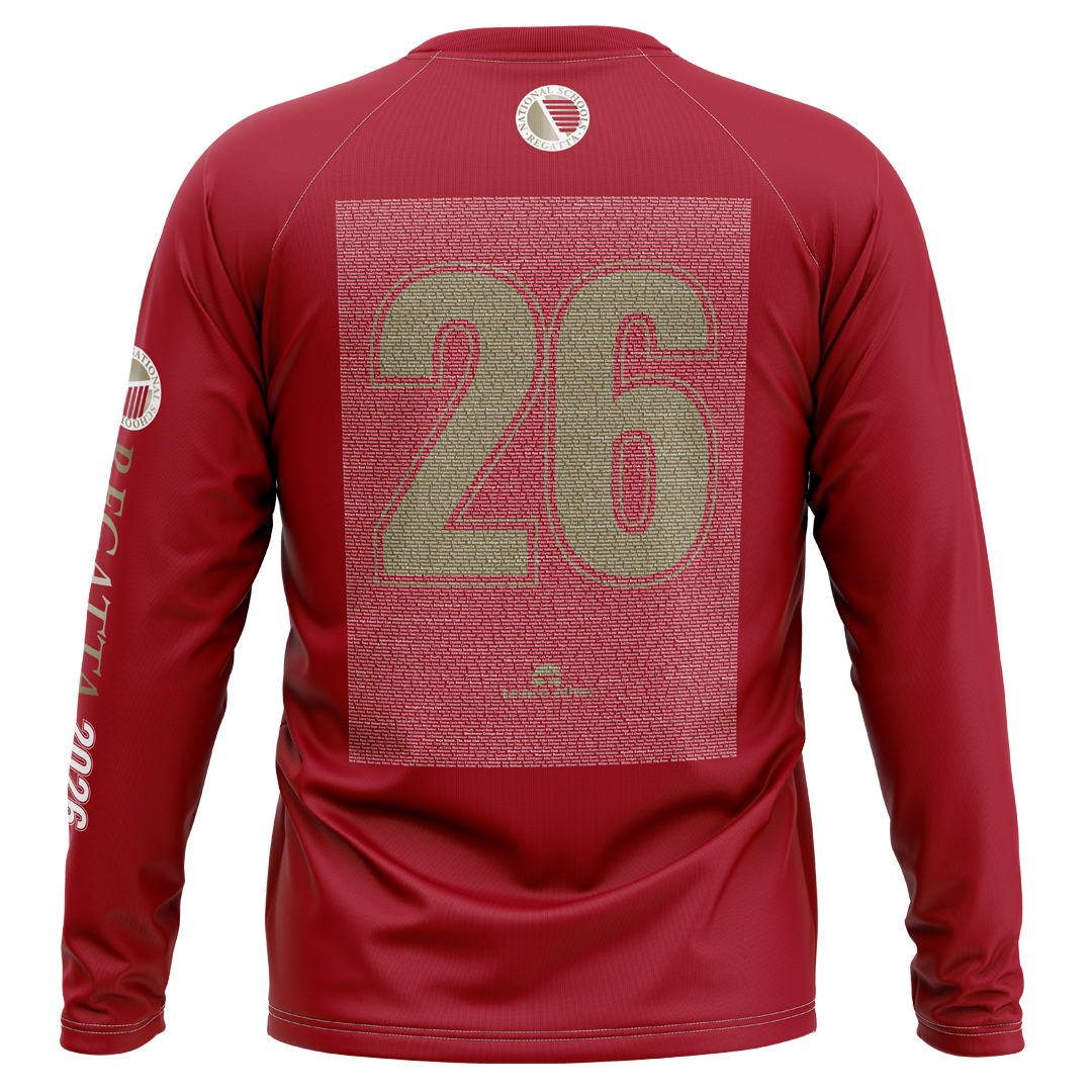 2026 NSR Long-sleeve 'Names' T-Shirt - Red