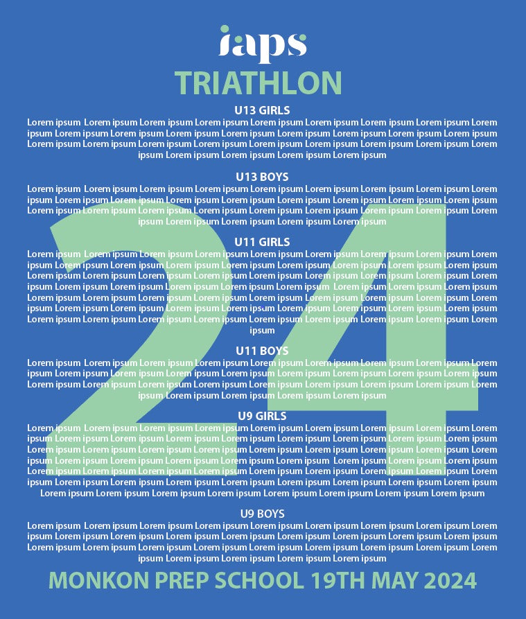 Names Hoodie IAPS 2025 Triathlon Finals Competitor Names