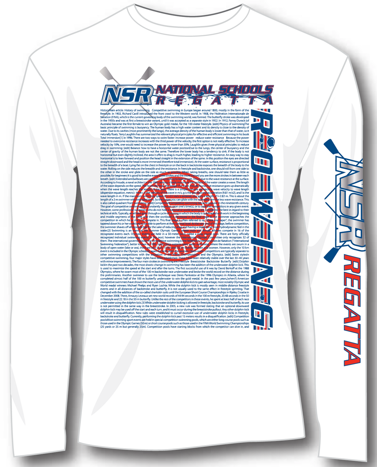 2013 NSR Long-sleeve 'Names' T-Shirt - White
