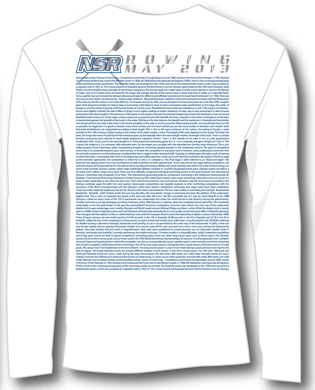2013 NSR Long-sleeve 'Names' T-Shirt - White