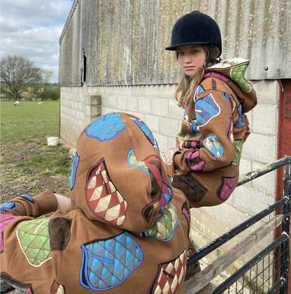 Equestrian Leisure Lounge Wear- Horse Blankets Onesie