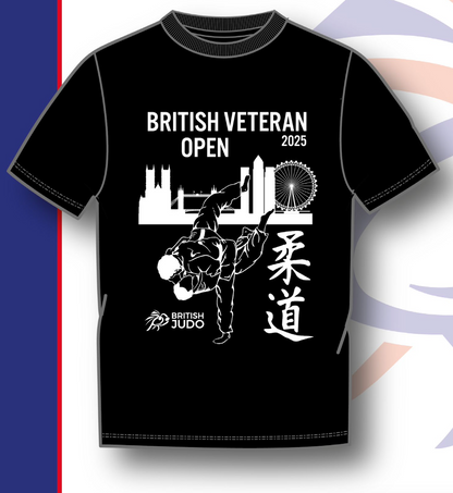 British Veteran Open Event T-shirts Black London