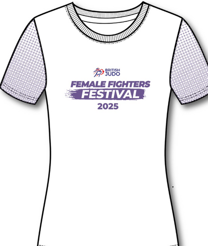 British Judo Association Female Fighters Festival Event T-shirt Short Sleeved