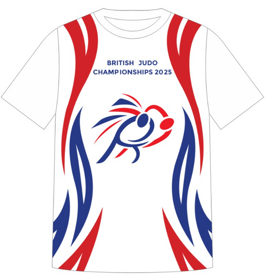 2025 British Championships White  Event T-shirt Competitor Names
